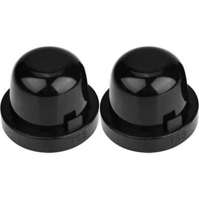 2 pièces 65mm Phare LED Étanche à la poussière Étanche Caoutchouc Boîtier Joint Couvercles Bouchons black