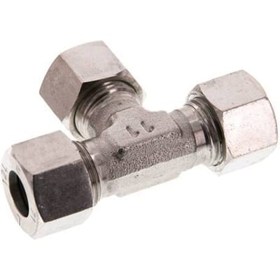 12L RVS T-stuk Snijring 315 Bar DIN 2353 - FL3T-C-ST-12-L