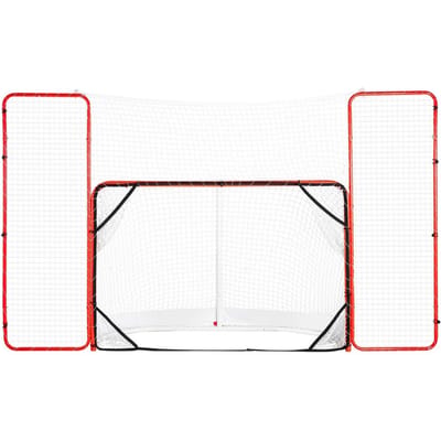 But de Hockey avec Protection Arrière et Cibles Rue Extérieur Filet de Hockey en Acier 72