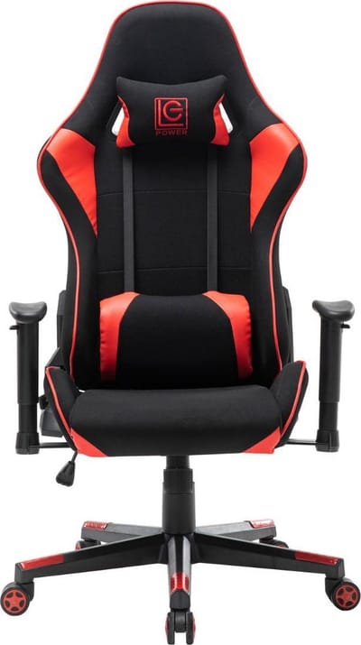 GAME HERO® Karroch X4 Gaming Stoel - Stof - Gamestoel Rood