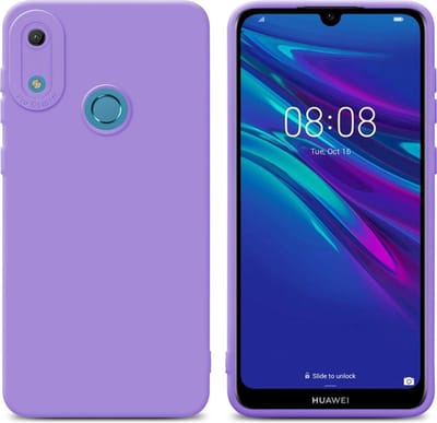 Cadorabo Hoesje geschikt voor Huawei Y6 2019 in FLUID LICHT PAARS - Beschermhoes gemaakt van flexibel TPU silicone Cover Fluid Case