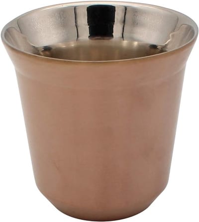 Dubbelwandige RVS Espresso Kopjes, Thermisch Geïsoleerd, Perfect voor Capsules, Koffie en Thee