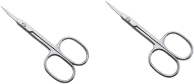 Verzorgingsschaar - Wenkbrauwtrimmer - Gezichtsverzorging - Afgeronde punten - 9.5 cm - Zilver