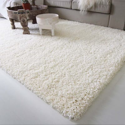 Hoogpolig vloerkleed - Shaggy Royal crème 60x110 cm