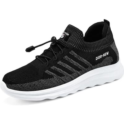 Wandelschoenen Lente Nieuwe Reisschoenen Comfortabele Middelbare en Oudere Zachtzool Hardloopschoenen Koppel Oudere Sport Schoenen 44 black