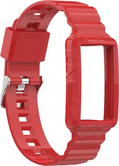 Siliconen bandje - geschikt voor Fitbit Charge 5 / Charge 6 - rood