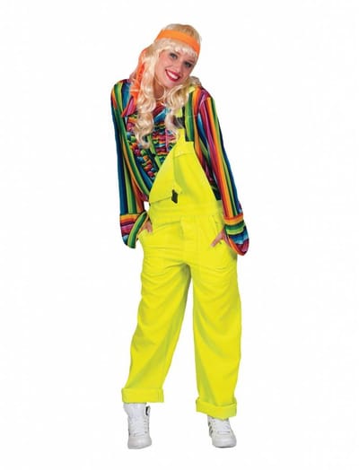 Fluor gele party overalls