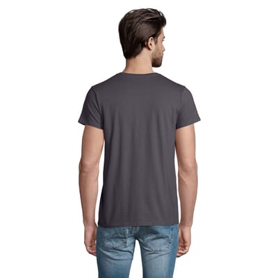 SOLS Heren Pioneer Biologisch Katoenen T-Shirt (Muis Grijs Effen)