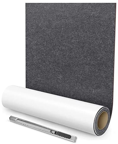 Zelfklevende Viltglijders voor Meubels - Multifunctionele Plaktape en Sterke Vilttape in Zwart-Grijs, 60 x 150 cm