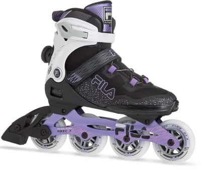 Dames Inlineskates - Fitness Schaatsen - Stedelijk Skaten - Uniek Sluitmechanisme - 84mm Wielen - Zwart Paars