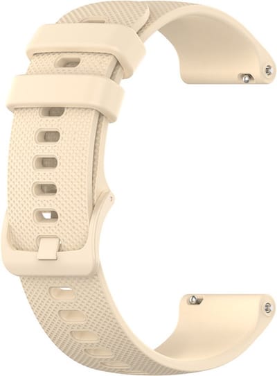 Siliconen bandje - geschikt voor Amazfit GTS / GTS 2(E) / GTS 2 Mini / GTS 3 / 4 (Mini) / Bip (S) / Bip U (Pro) / Bip Lite / Bip 3 (Pro) / GTR 42 mm / Pop (Pro) / Active (2) - beige