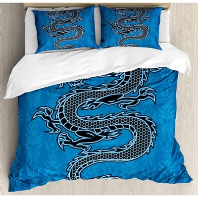 Japanse Geisha Karper Esdoornblad 3-delig Beddengoed Set Voor Slaapkamer Tweepersoonsbed Thuis Textiel Dekbedovertrek Dekbedovertrek Kussensloop AU Double(180x210cm)