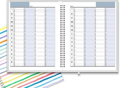 Dagelijkse Uurplanning Agenda Hardcover Ongedateerd 2024 2025