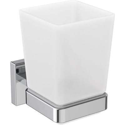 Ideal Standard Square tumbler with holder E2204AA