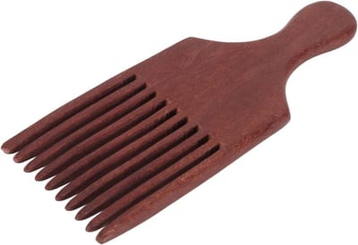 Houten Kam - Handgereedschap Pick - Tapijt Verdichten - Handgemaakt Ontwerp - 16 x 6 cm - Houtkleur