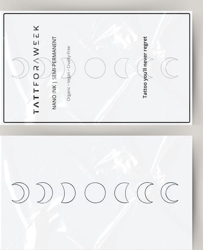 Tijdelijke tattoo stand van de maan | Neptattoo volwassenen | Tijdelijke tattoo voor volwassenen | Temporary tattoo | Plaktattoos voor volwassenen | Neptattoos | Probeer zorgeloos een tattoo | tattforaweek