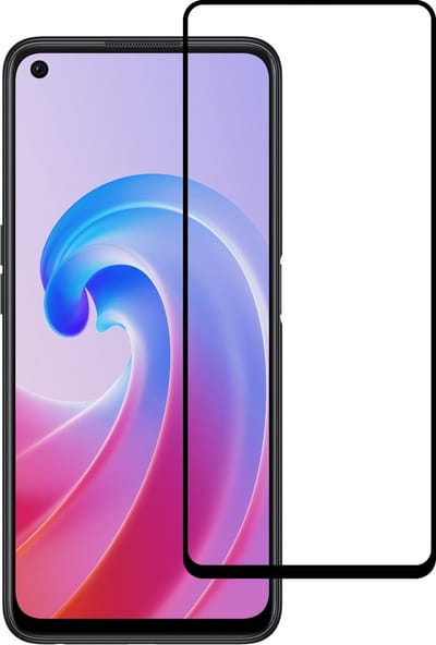 Screenprotector - Geschikt voor OPPO A76 - Full Cover - Beschermglas - Gehard Glas - Tempered Glass - Screen Protector