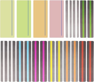 Lees Strips - Leeshulpmiddelen Markeringen - Verbeter Lezen - 20 Stuks Set - 19x7 en 19x3.2cm - Meerdere Kleuren