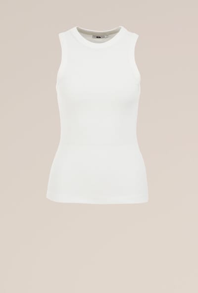 WE Fashion Dames singlet van ribstof