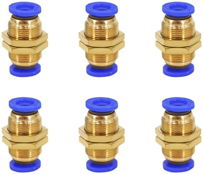 Allecto - Pneumatische Bulkhead Connector - Snelle Aansluiting - 10mm