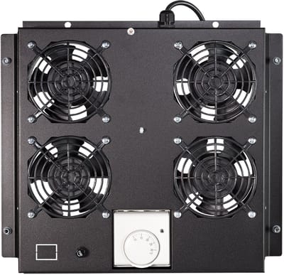 Logilink dakunitventilator, 4 ventilatoren, lichtgrijs (RAL7035)