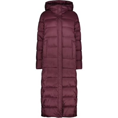 Shiny lange gewatteerde parka met capuchon voor dames CMP