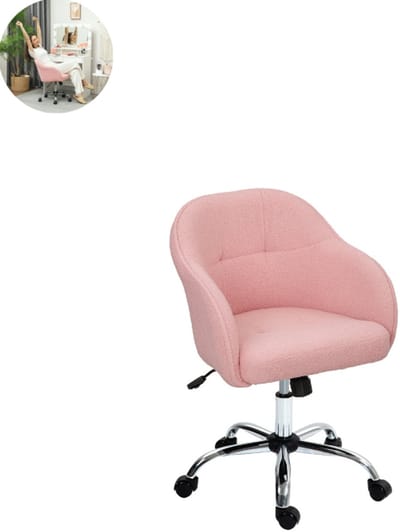 Teddy stoel - Fauteuil - Relaxzetel - Relaxstoel - Relaxfauteuil - Stoel - Met armleuning - Voor één Persoon - Roze
