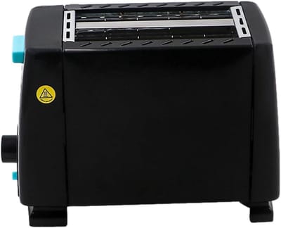 Keuken Grill - Tosti Apparaat - Ontbijt Bereiden - Gelijkmatige Verwarming - 13x17x13 cm - Zwart