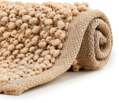 Heckettlane Badmat Nodo - Badkamermat - Bidetmat - Antislip tapijt - 60x60 cm - Beige