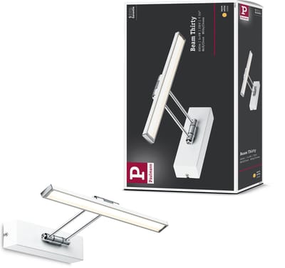 Galeria LED-schilderijlamp Beam 2700K 450lm 230V 5W Wit, Chroom