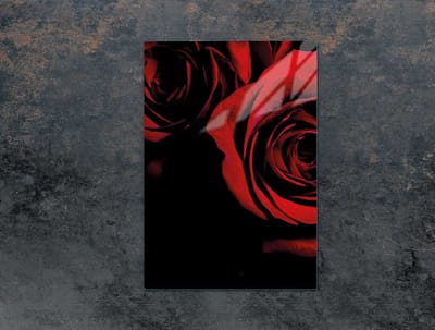 TMK ArtDeko Serie - Glazen Snijplank - 35x52 cm - Różamotiv - Hittebestendig