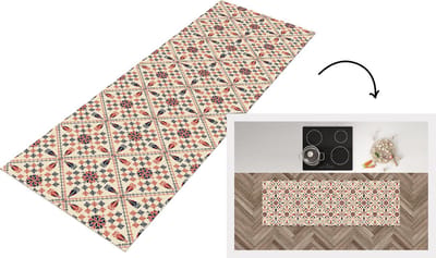 Keukenloper - Loper keuken - Abstract - Bloemen - Design - 150x50 cm - Keukenloper vinyl