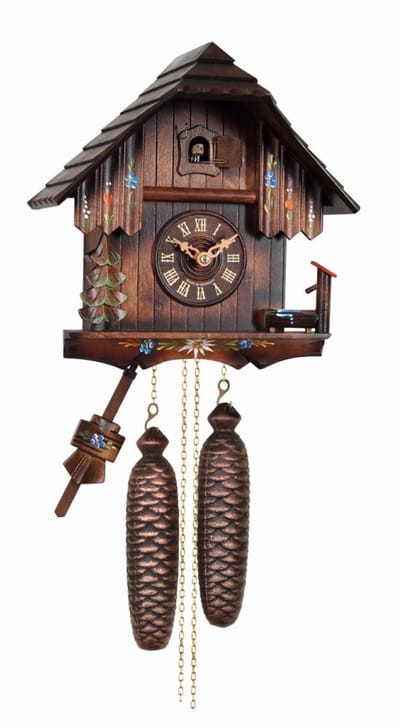 Engstler - 430/8 - Koekoeksklok - 8-daags kettinguurwerk - Notenhout - 26 cm