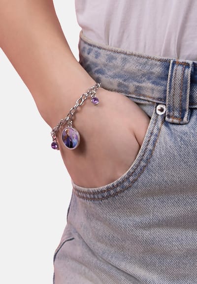 Disney Frozen II Anna & Elsa Multicoloured Enamel Costume Charm Bracelet