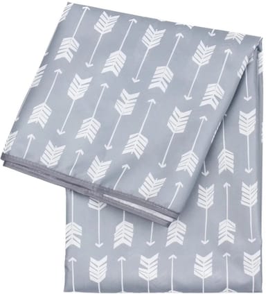 Bumkins Splat Mat Knoeimat - Vloer- en Tafelmat voor Onder de Kinderstoel, bij het Knutselen of als Picknickkleed - Arrow - 107 x 107 cm - Wasbaar en Waterdicht - 100% Polyester met TPU-Coating - BPA-, PVC- en Ftalaatvrij