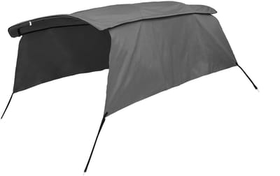 Dailygoods- Bimini Top 600D Polyester - Vervangingsdoek - Waterdicht - UV-bestendig - Snelle Installatie - Zonnedak met Ritssluiting - Zeil