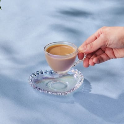 Karaca Rory – Espressokopje met Hartvormige Onderzetter – 1x – 80 ml