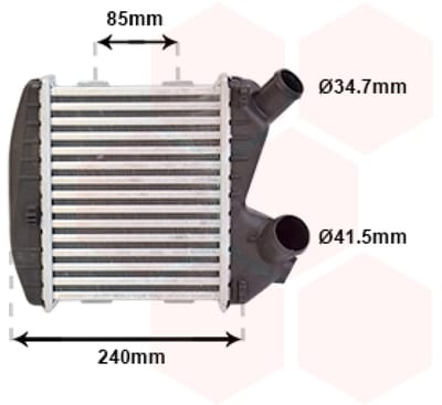 Van Wezel - INTERCOOLER VOOR SMART CABRIO 450 2000-2004 0002490V005