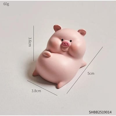 Cochon mignon et créatif pour bureau, décoration créative pour bureau de fille, voiture, stabilité émotionnelle, guérison, coffre-fort gray