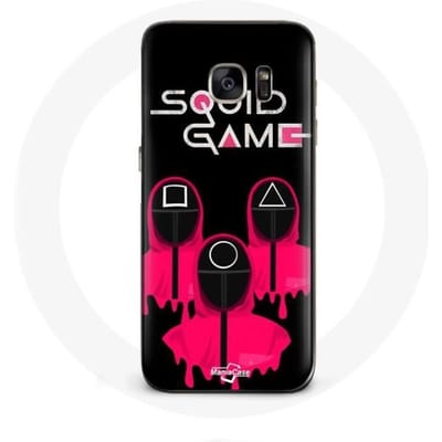 Samsung Galaxy S7 hoesje Squid Game Masks vierkante driehoek en cirkel