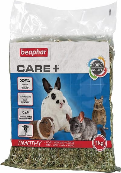 Smakelijk en Gezond Timothy Hooi voor Konijnen en Knaagdieren - 1kg Hoog Ruwvezelgehalte