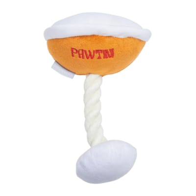 Beeztees Hondenspeelgoed Pawtini, oranje/wit 18x13x12cm