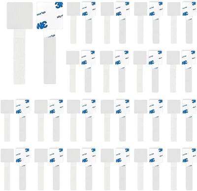 Dailygoods- Kleefhaken 45 Stuks - Zelfklevend - Voor Buiten - Bevestiging voor Netten - Eenvoudige Installatie Zonder Boren - Duurzame Hechting - Zelfklevende Haken
