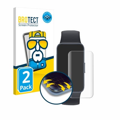 BROTECT - Screenprotector voor Huawei Band 8 - Folie Beschermfolie transparant volledig dekking - 2 Stuks
