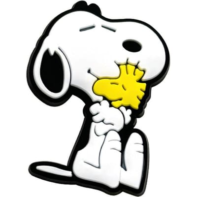 MINISO Grillige Snoopy Cartoon Schoenbedels Decoratieve Accessoires voor PVC Klompsandalen - Anime Geïnspireerde DIY Knutsels Accessoire black