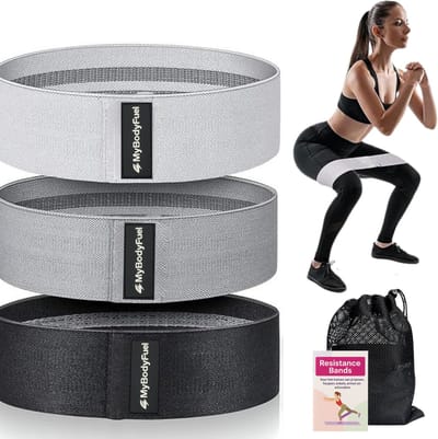 MyBodyFuel - Weerstandsbanden set - Resistance Band - Fitness Elastiek - Booty Band - 3 Stuks