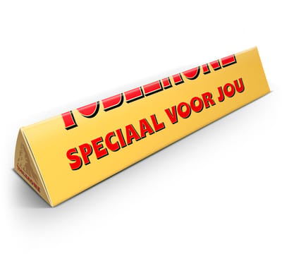 Toblerone Reep "Speciaal voor Jou" - 200 gram Chocolade - Een smakelijk geschenk voor je vriend(in), familie of partner
