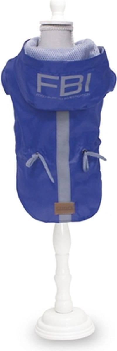 Croci - Hondenjas Regenjas - Vancouver FBI waterproof Blauw - 25 cm