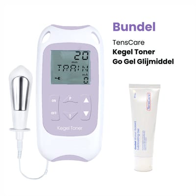TensCare - Kegel Toner met Go gel bundel | Bekkenbodemtrainer | Ideaal voor Herstel na de Bevalling | 2 programma's | Pelvic Floor Trainer | Behandeling van Incontinentie | Bekkenbodem trainer | bekkenbodemtrainer apparaat | Postnataal herstel