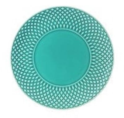 VIER Borden Bicos Mint - Bordallo Pinheiro gebaksbord - side dish - broodbordje - amusebord -